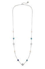 Multicolor Pearl Bead Long Necklace