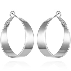 Band Thick Hoop Earrings