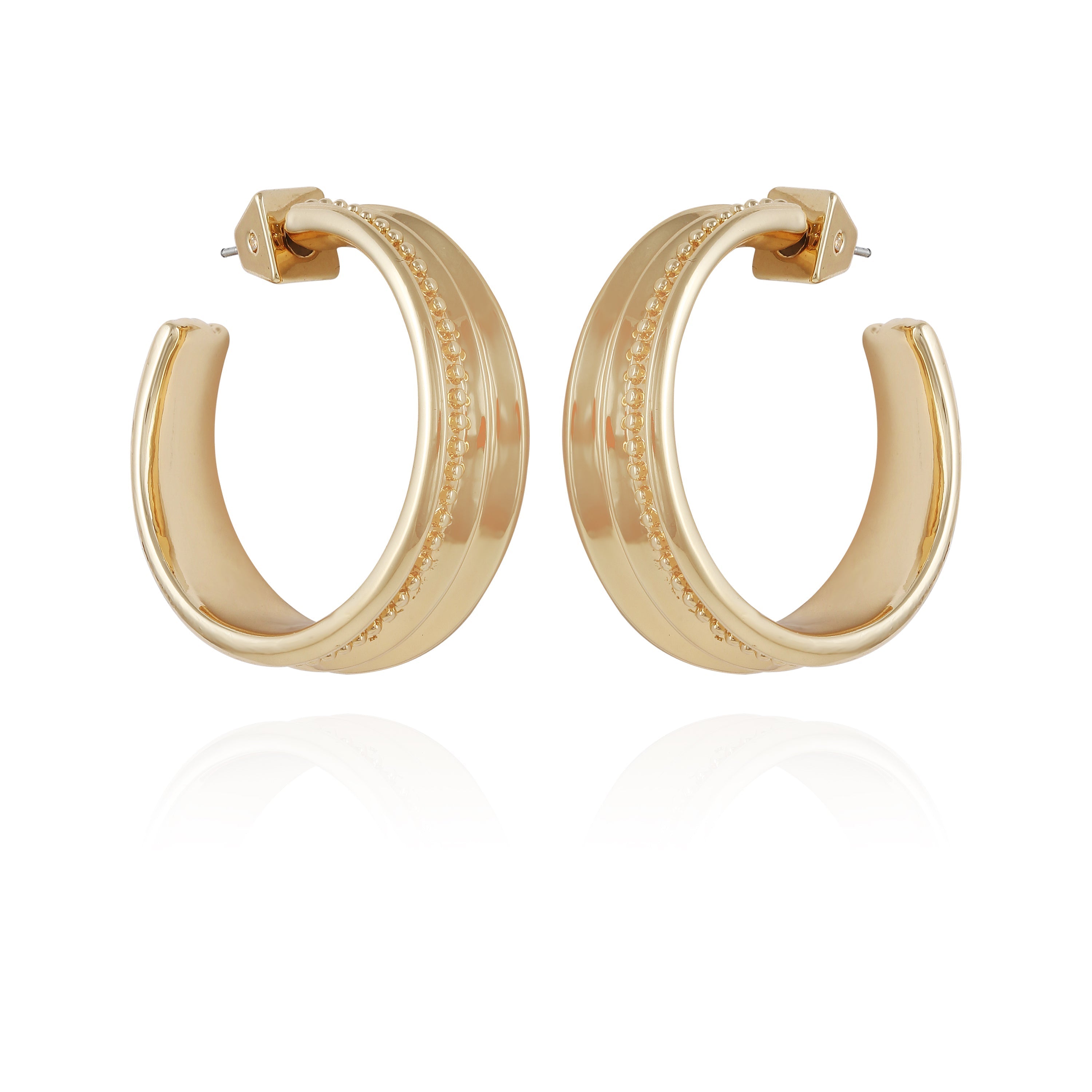 Chunky Open Hoop Earrings