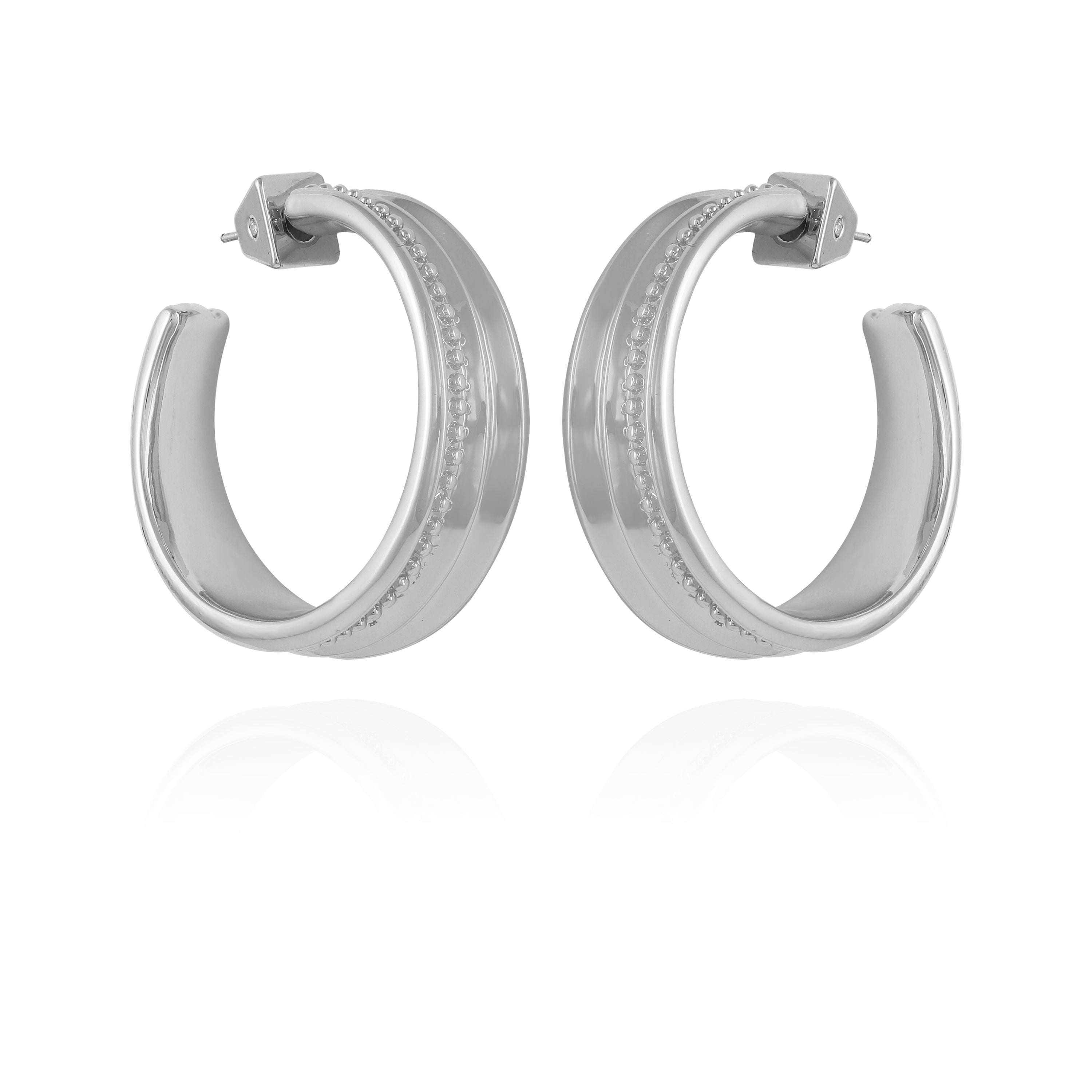 Chunky Open Hoop Earrings