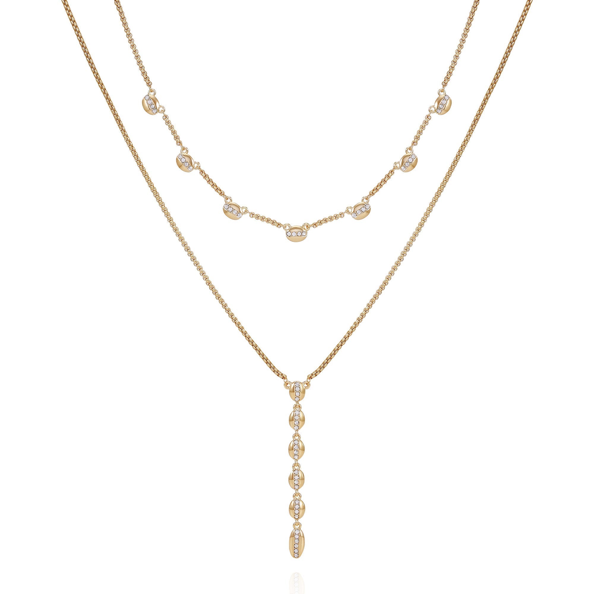Crystal Layered Necklace