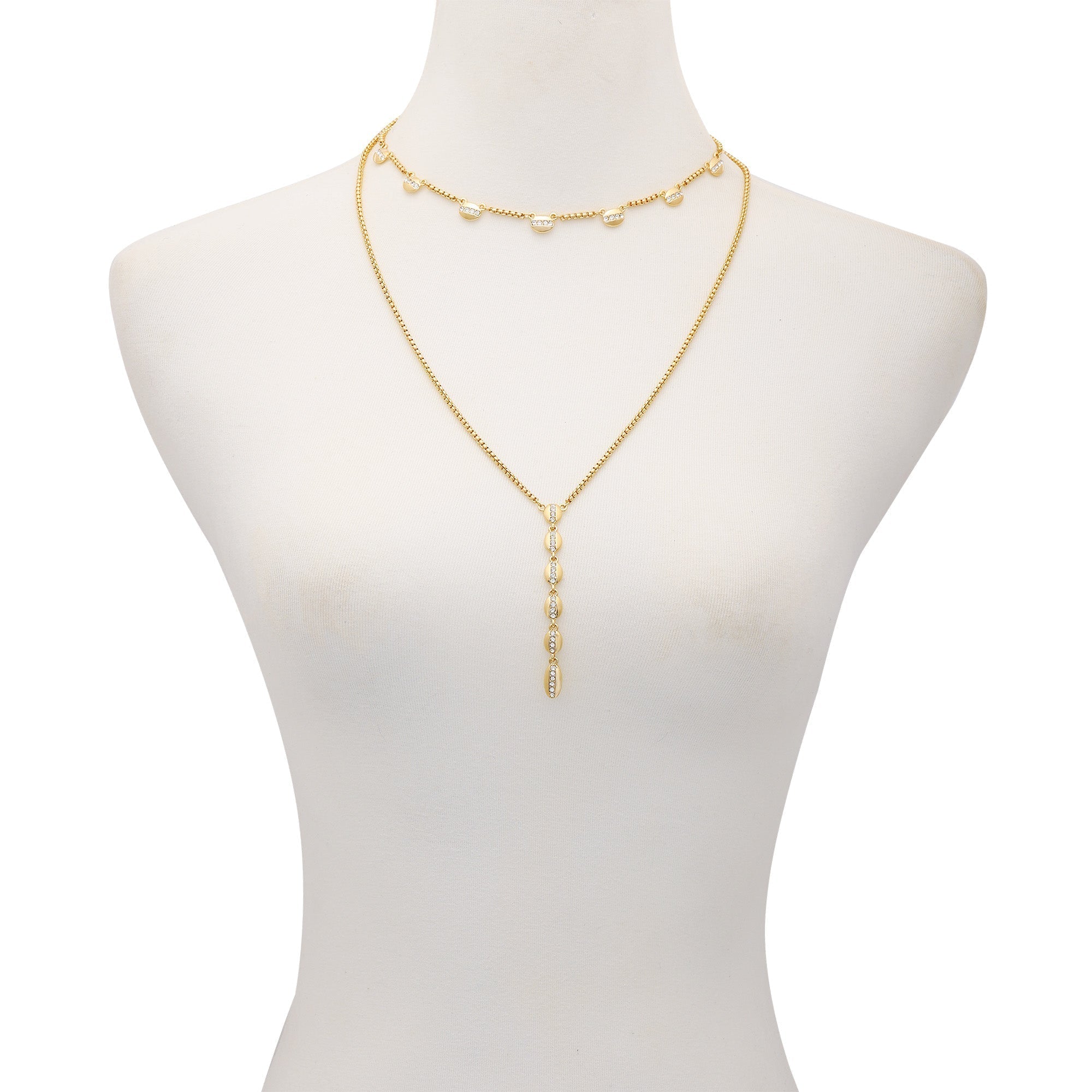 Crystal Layered Necklace