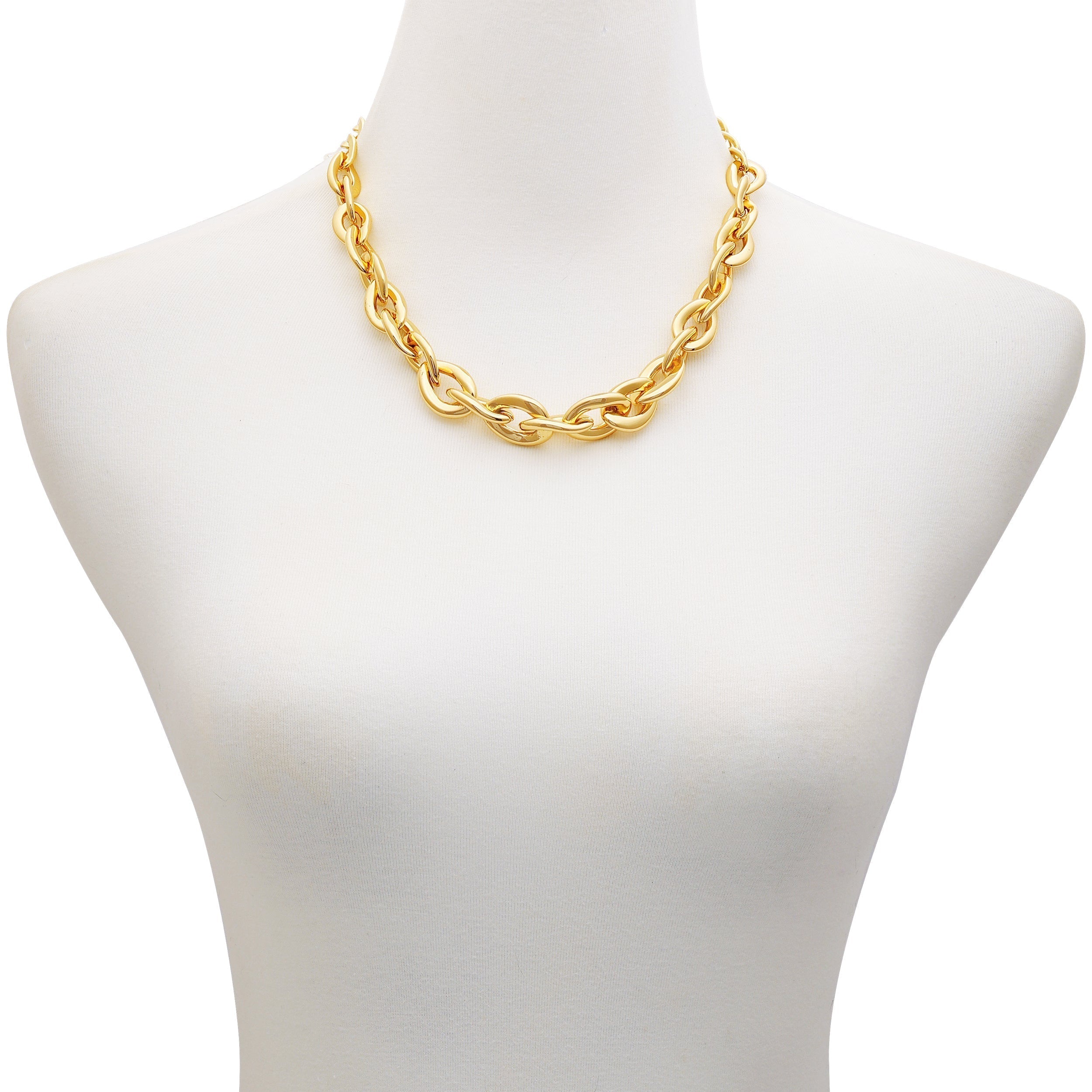 Goldtone Chunky Link Chain Necklace