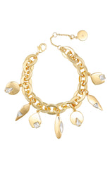 Goldtone Charm Bracelet
