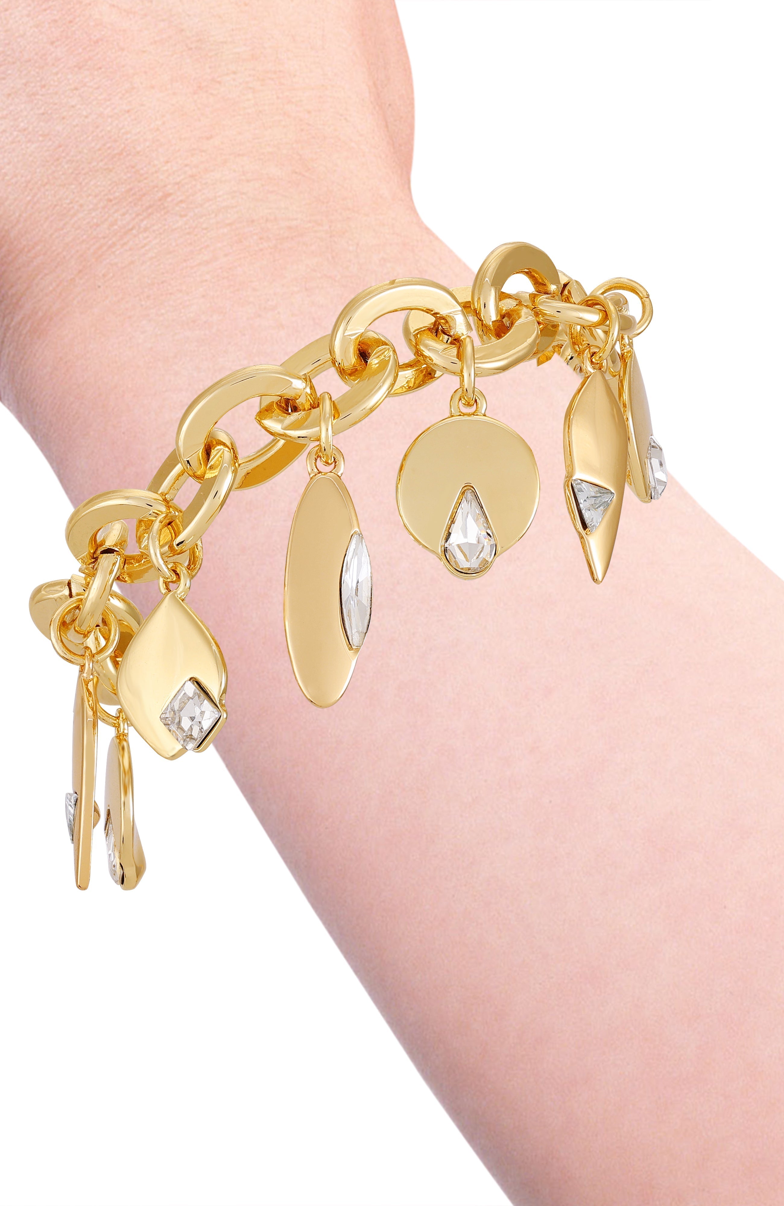 Goldtone Charm Bracelet