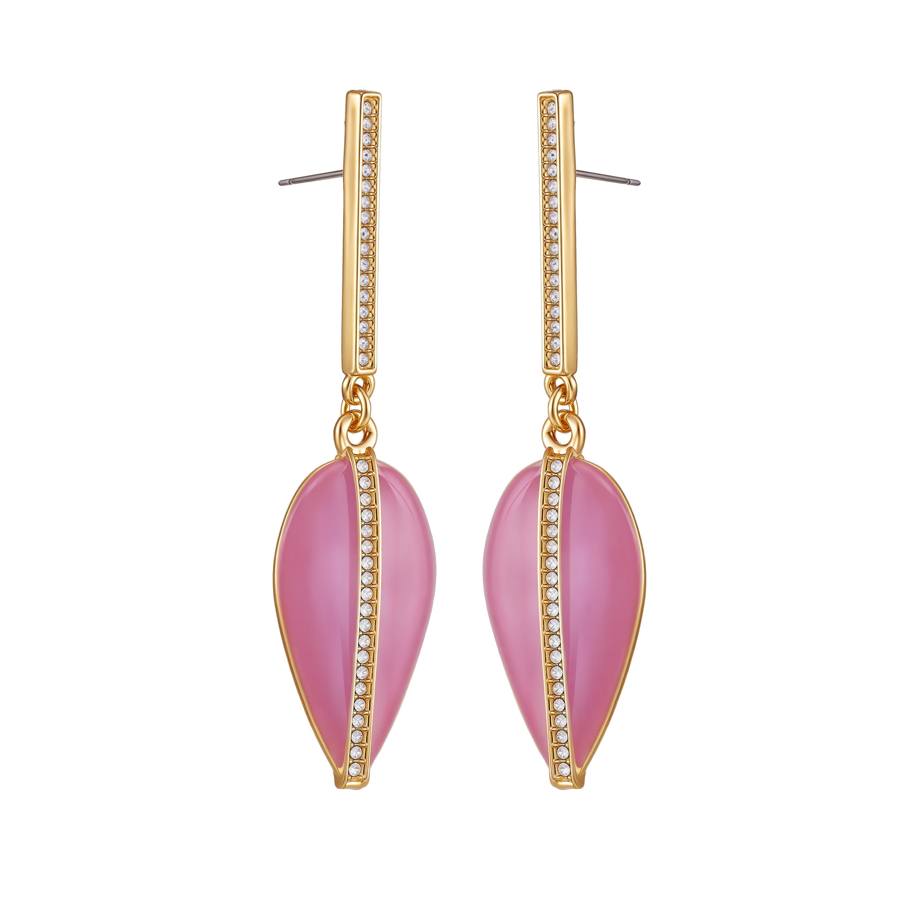 Gold Tone Drop Earrings