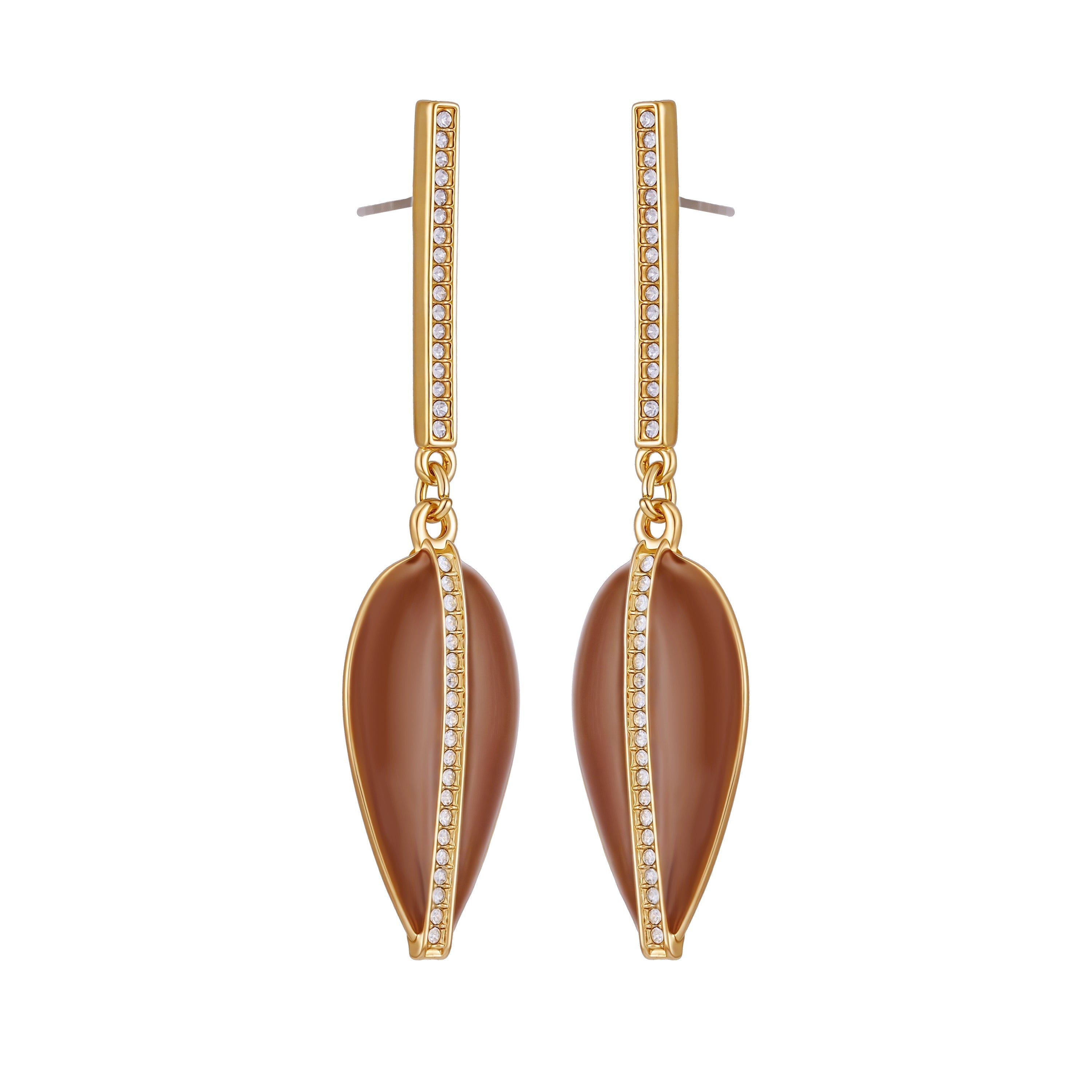 Gold Tone Drop Earrings