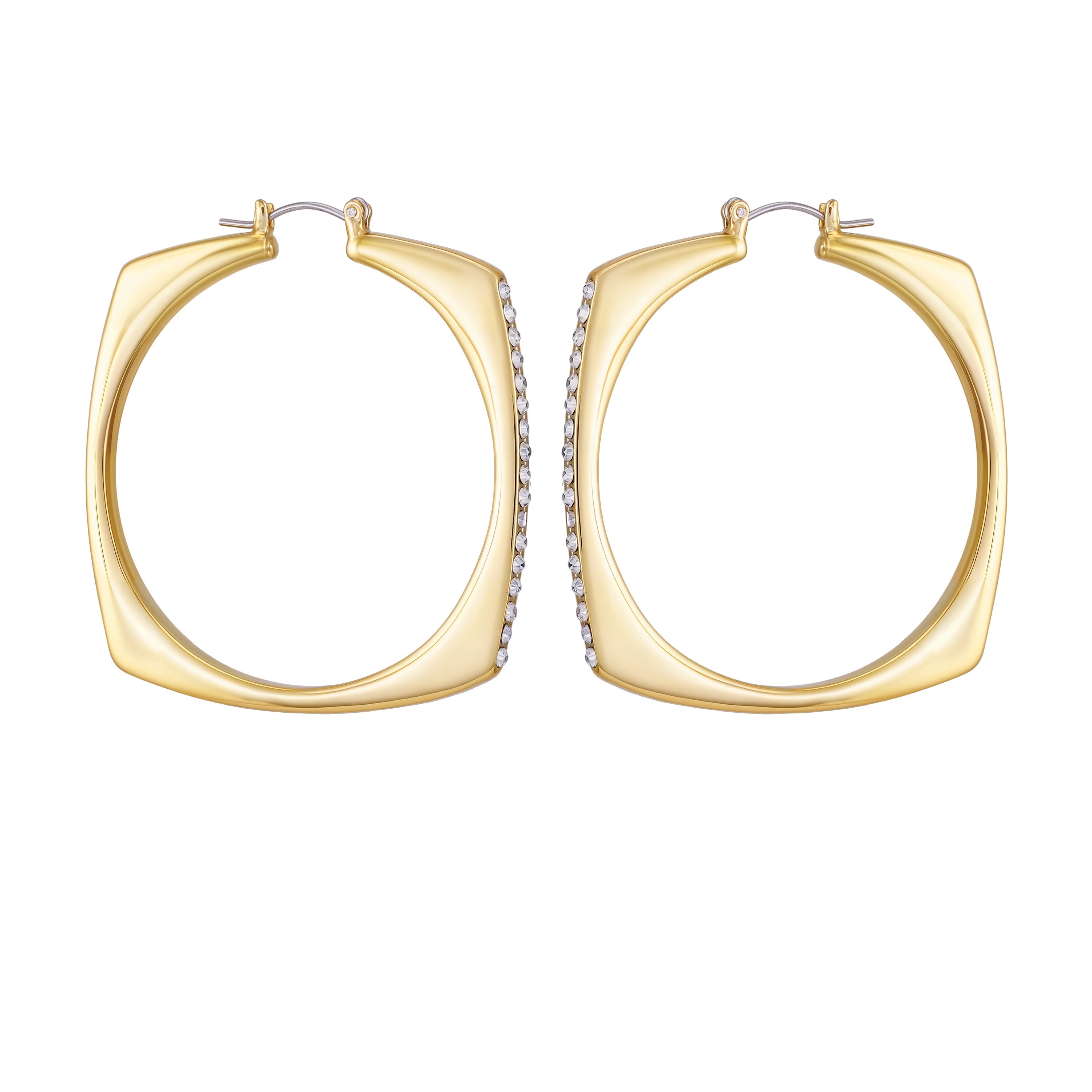 Large Square Hoop Earrings