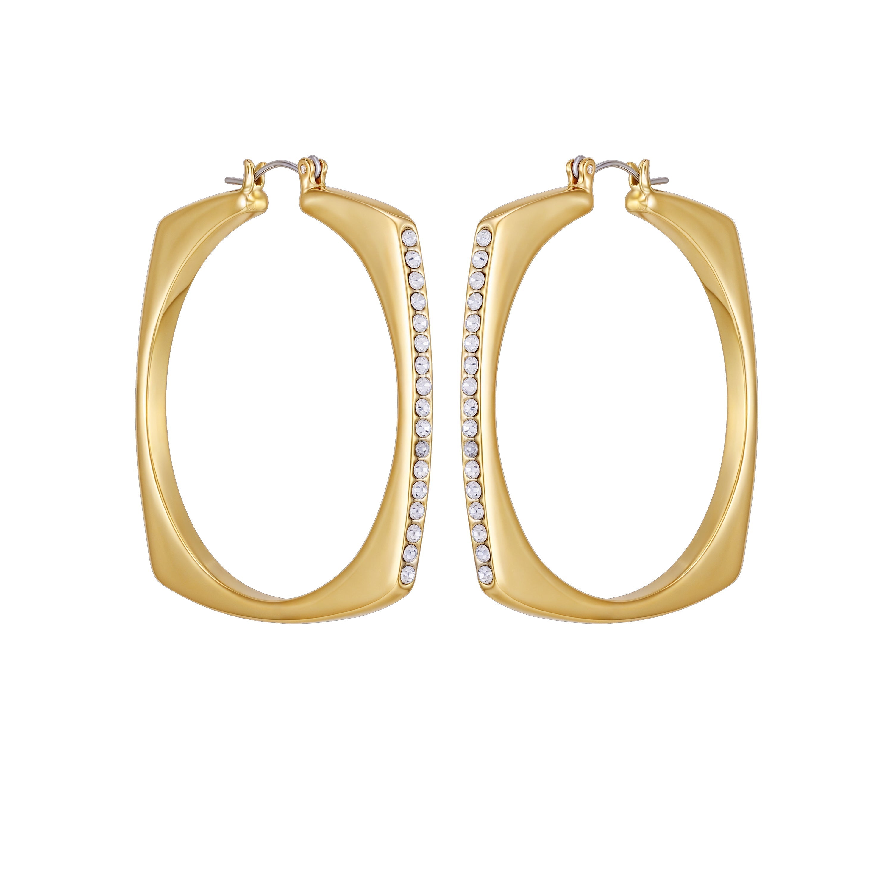 Large Square Hoop Earrings