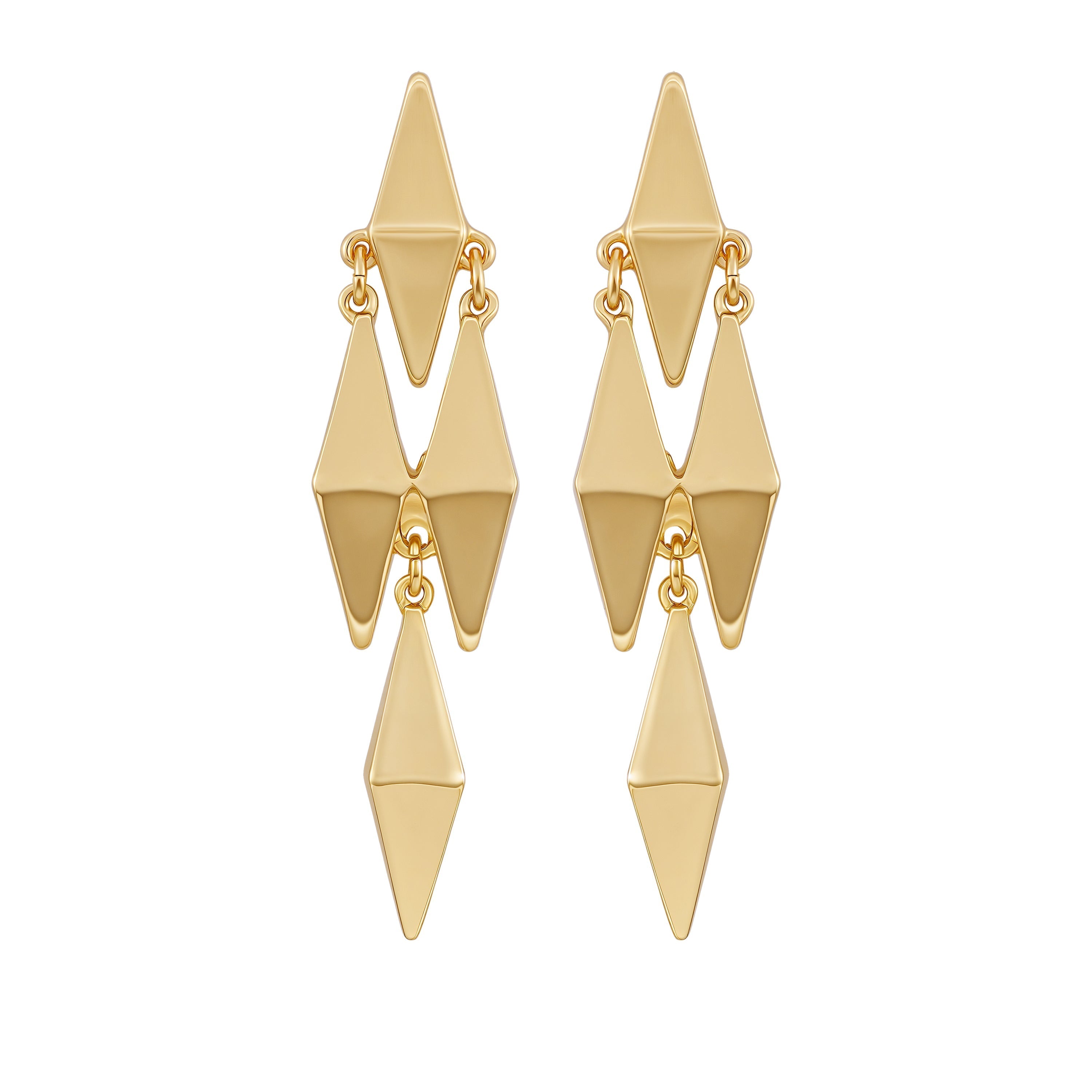Multi Drop Geometric Earrings
