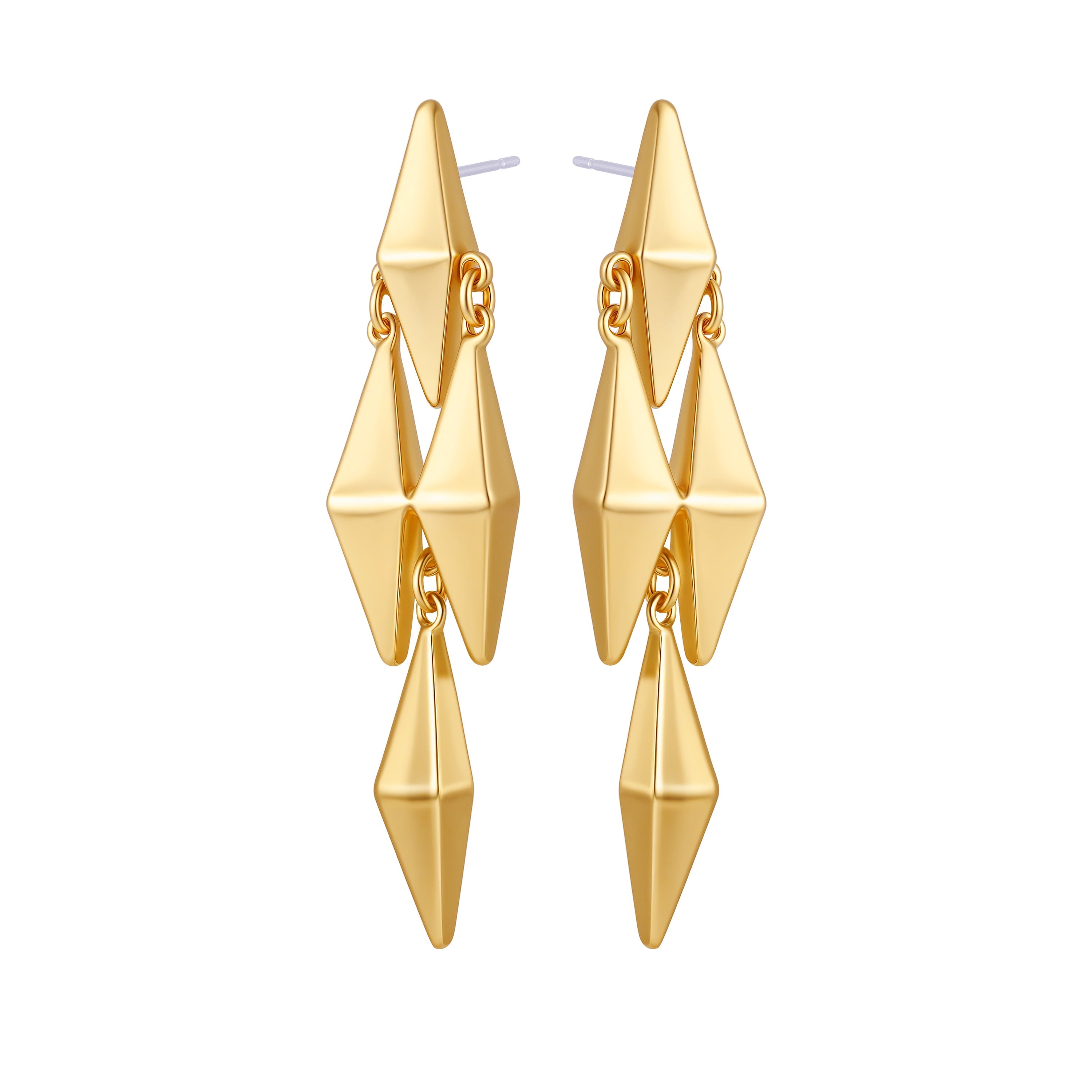 Multi Drop Geometric Earrings