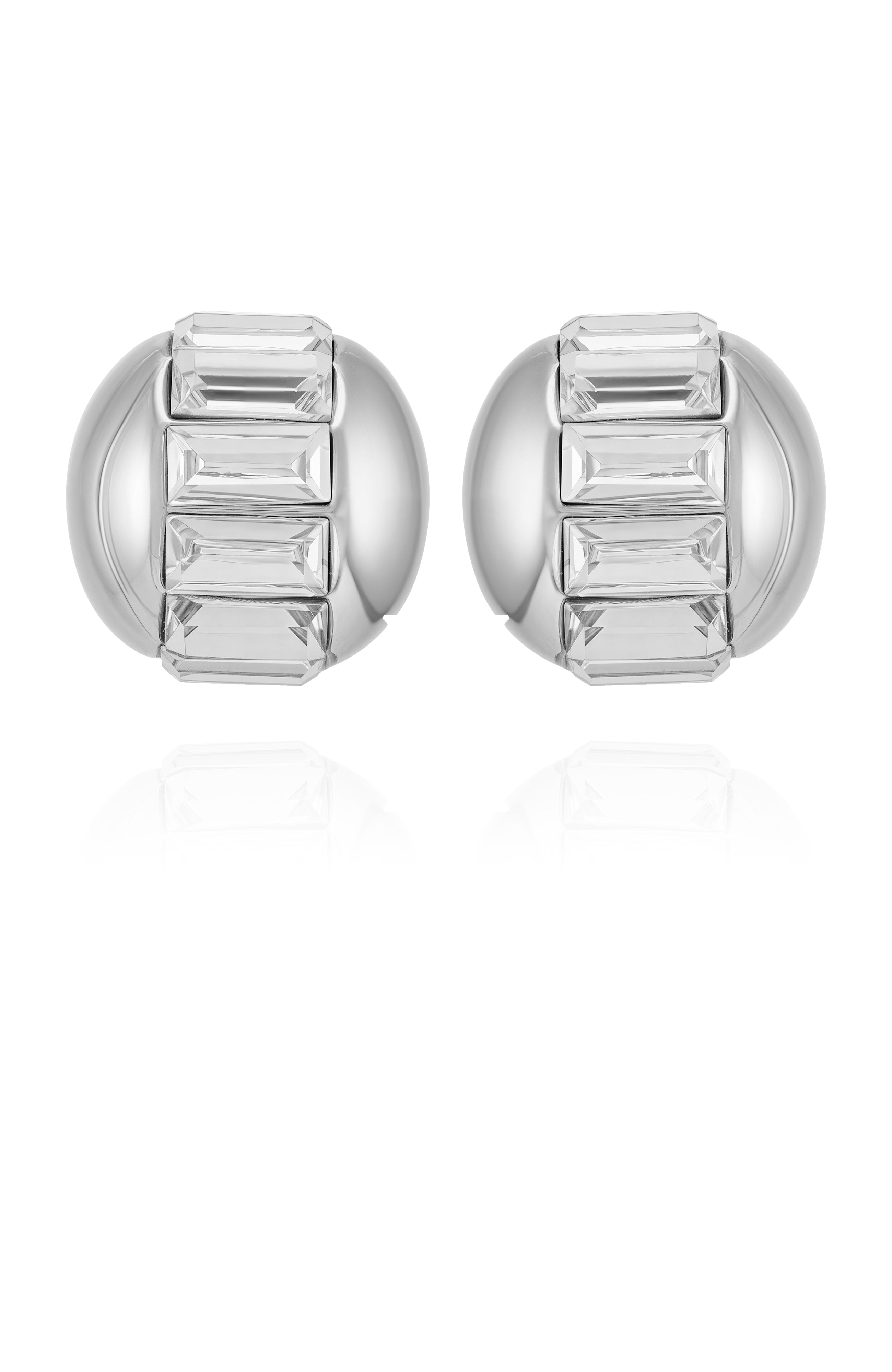 Baguette Crystal Stud Earrings