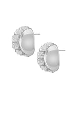 Baguette Crystal Stud Earrings