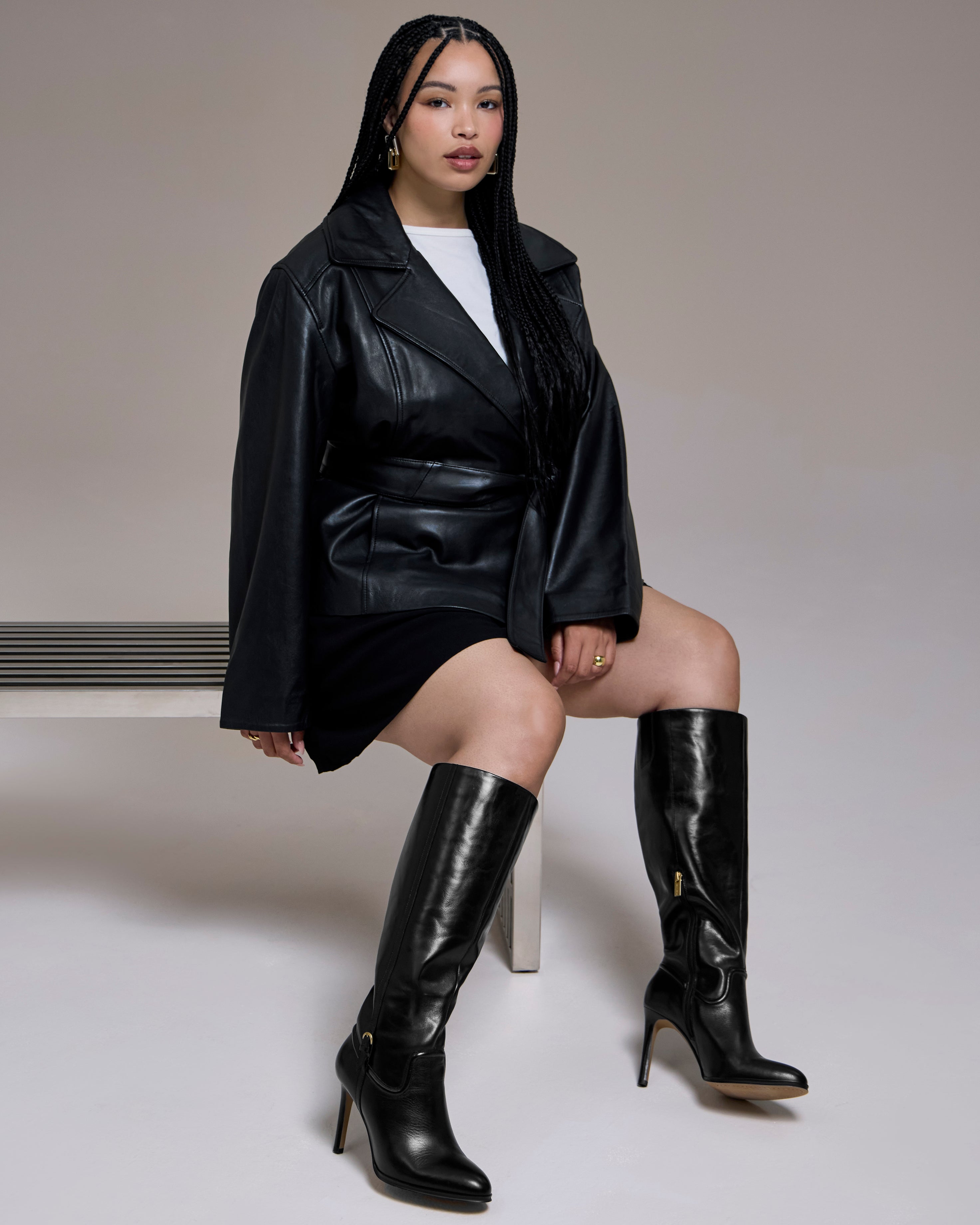 Sareya Extra Wide Calf Knee High Boot
