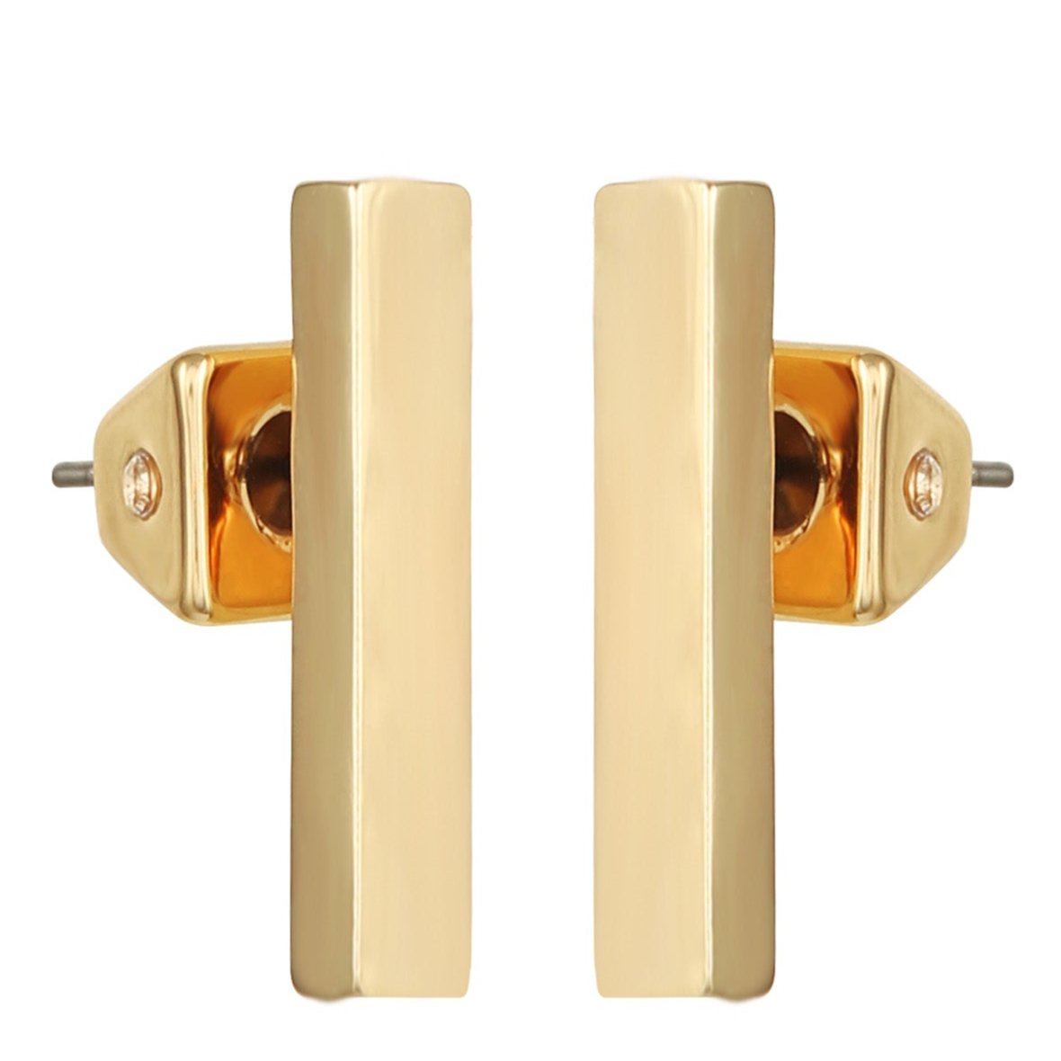 Rectangle Bar Stud Earrings