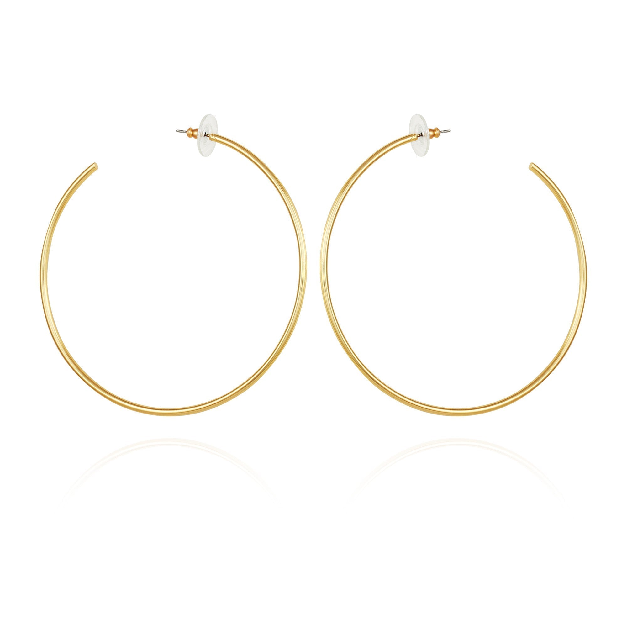 Large Open Hoop Earrings