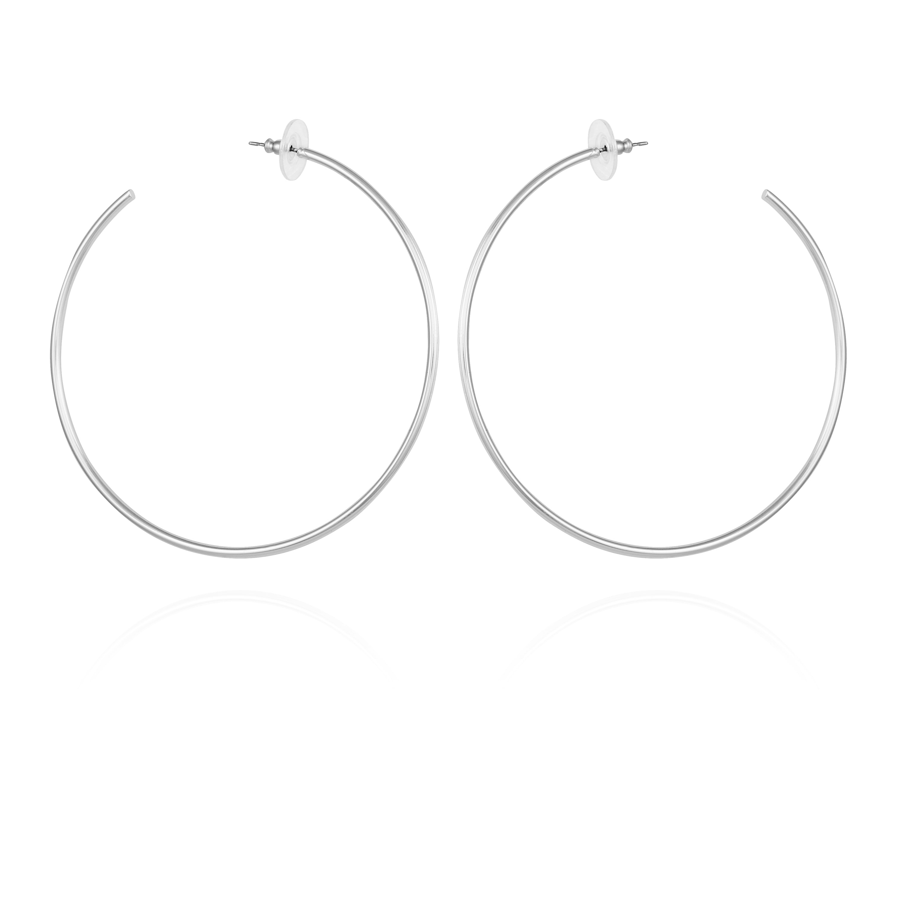 Large Open Hoop Earrings