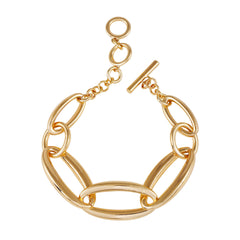 Goldtone Toggle Bracelet